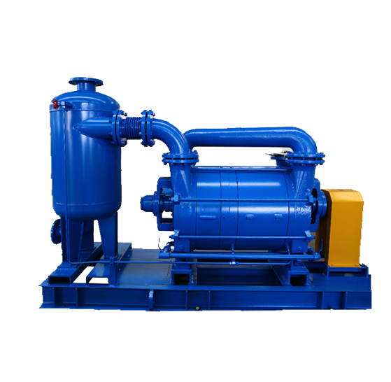 Two-stage liquid ring vacuum pump