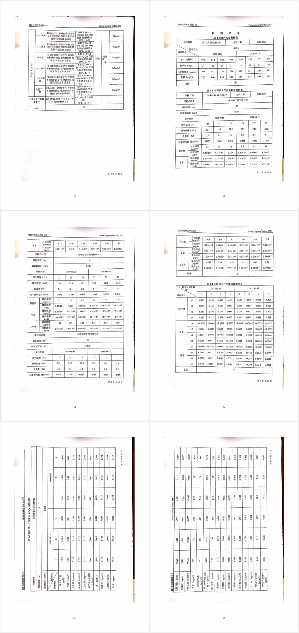 烟台沃尔姆真空设备有限公司环境保护验收监测表公示11