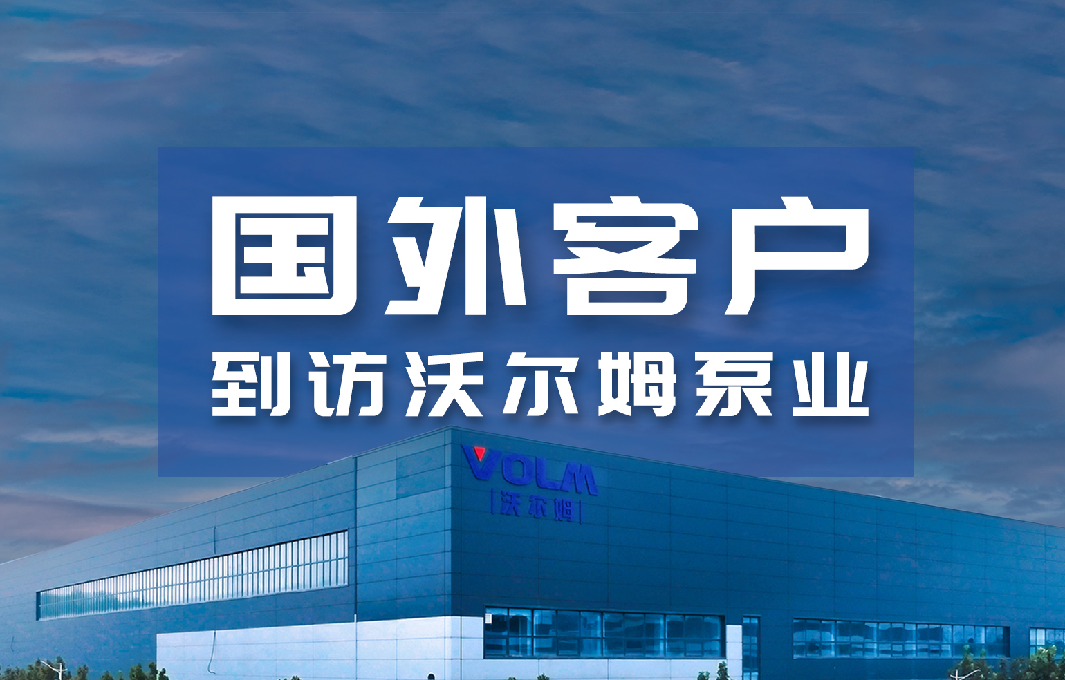 国外客户到访沃尔姆泵业